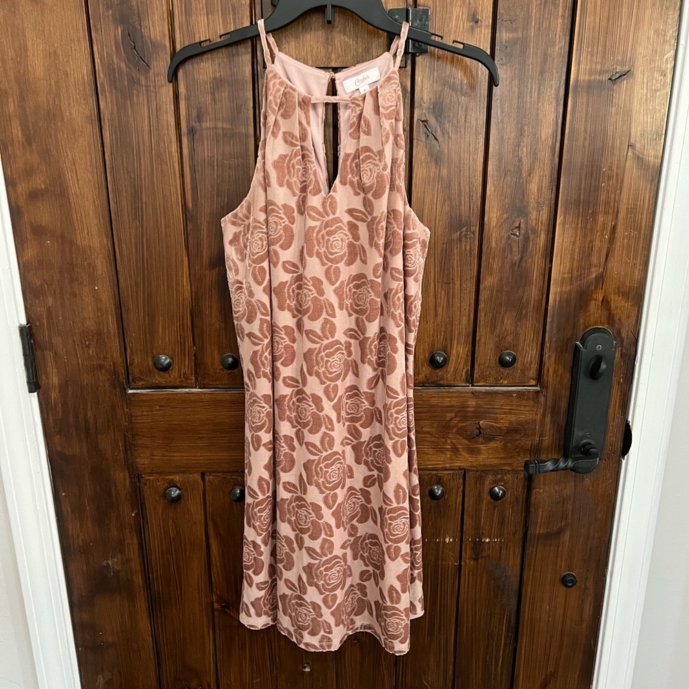 Rose Gold Velvet dress